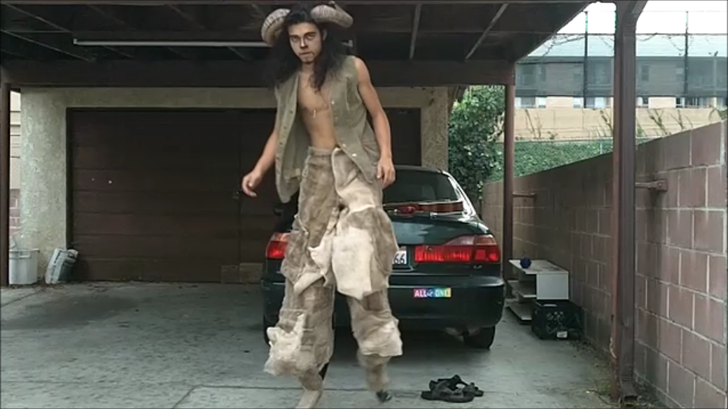 Faun Costume Made With Jumping Stilts!
