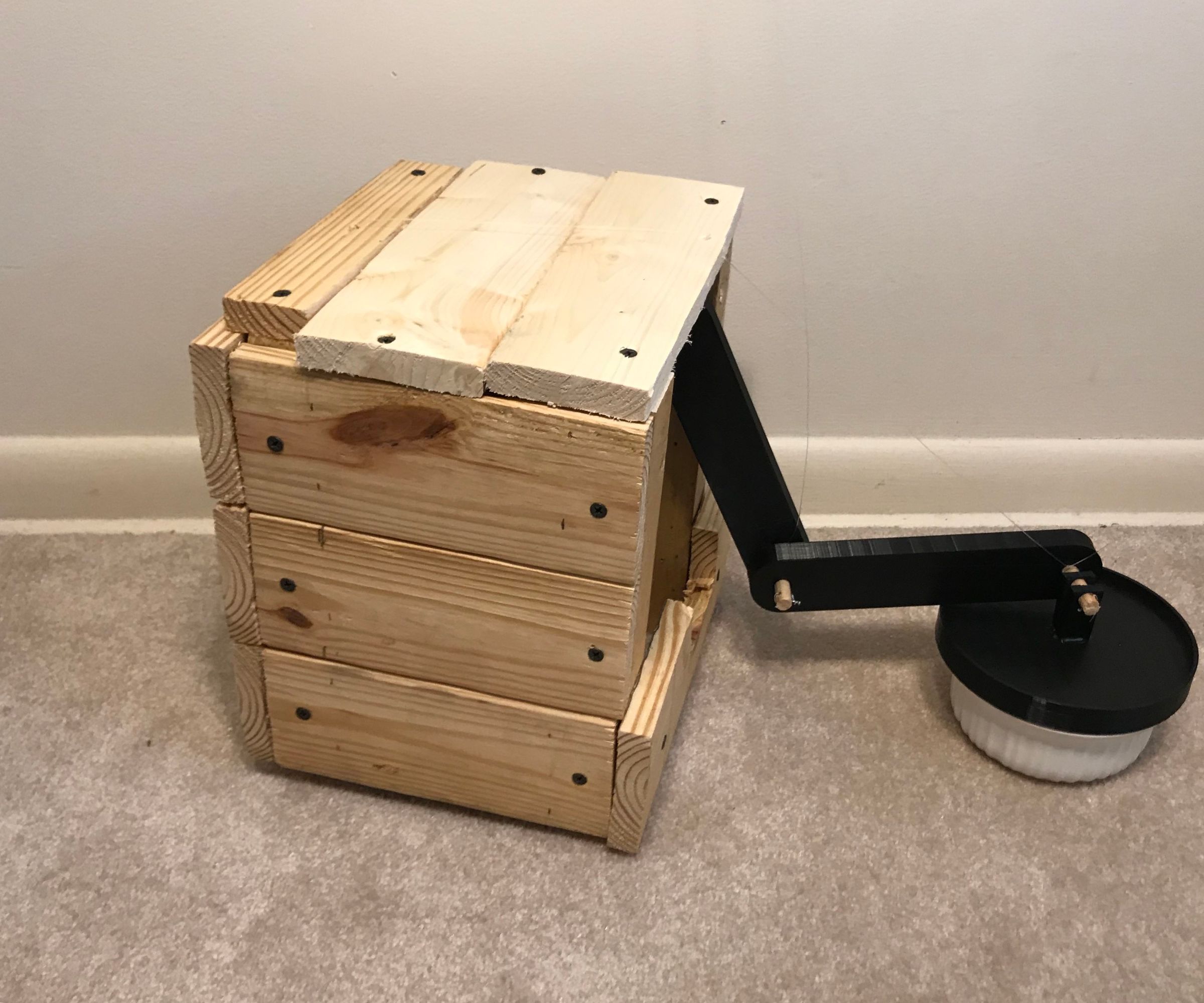 Cat Food Bowl Covering Device
