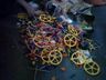 2 Buckets 15 Inches Downward Full of K'nex