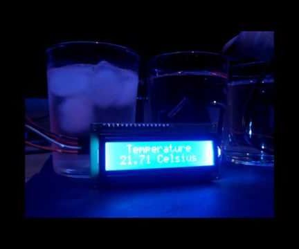 Arduino - LCD1602A I2C - Waterproof Thermistor With LCD1602A 