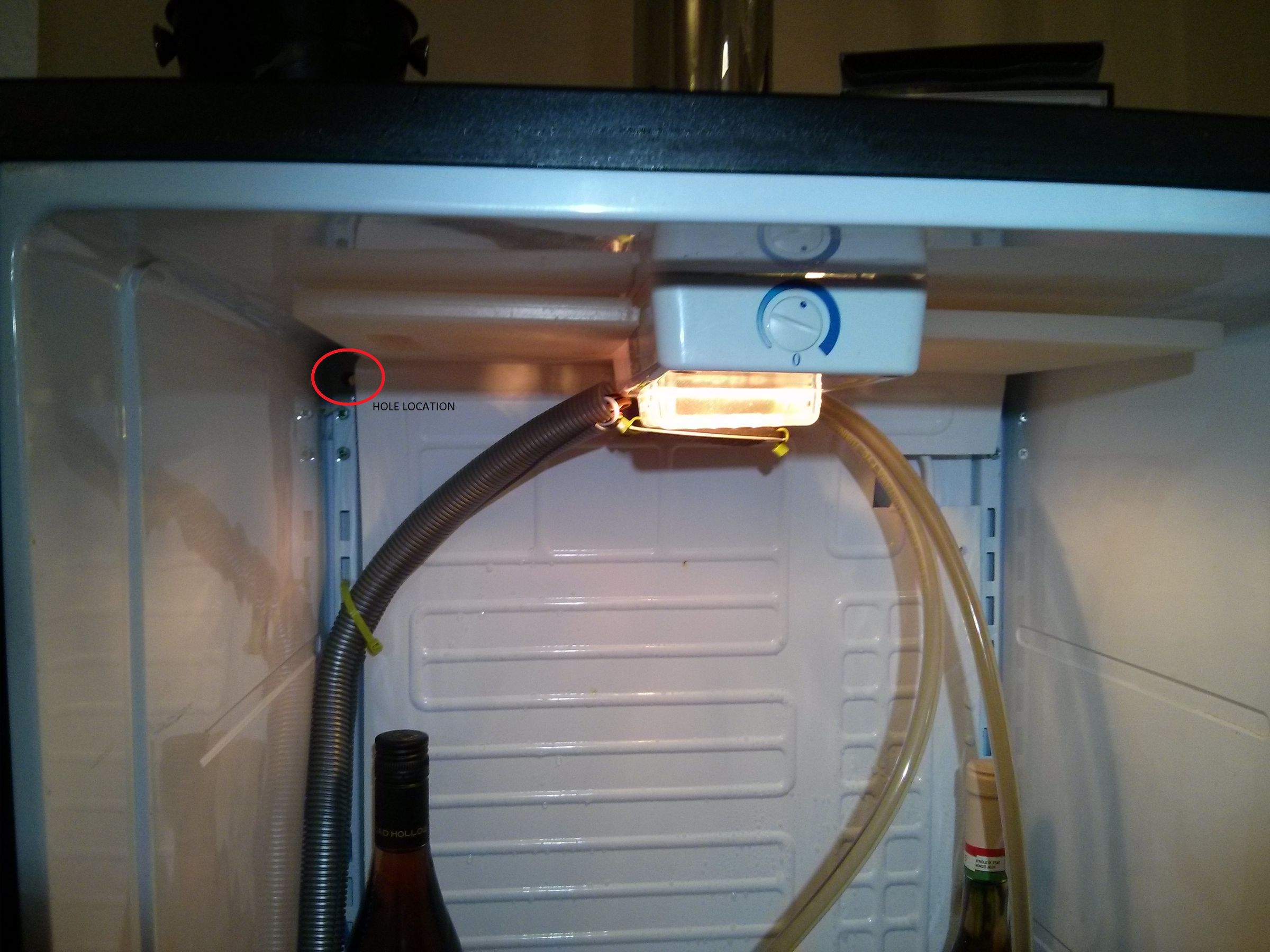 Danby DAR440BL Kegerator CO2 Tank Relocation 3 Steps Instructables