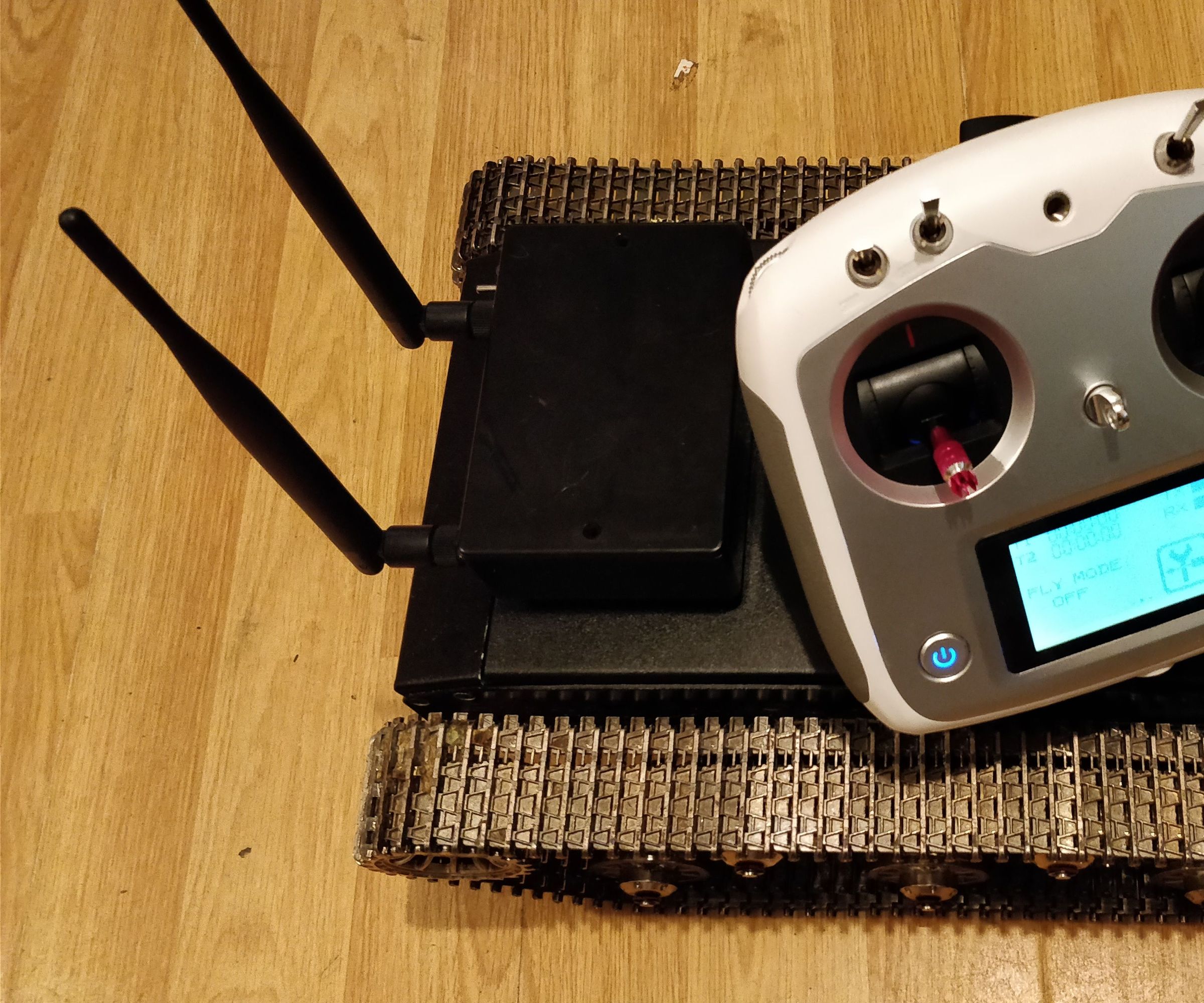 Rugged Remote Tracked Chassis Surveillance Bot