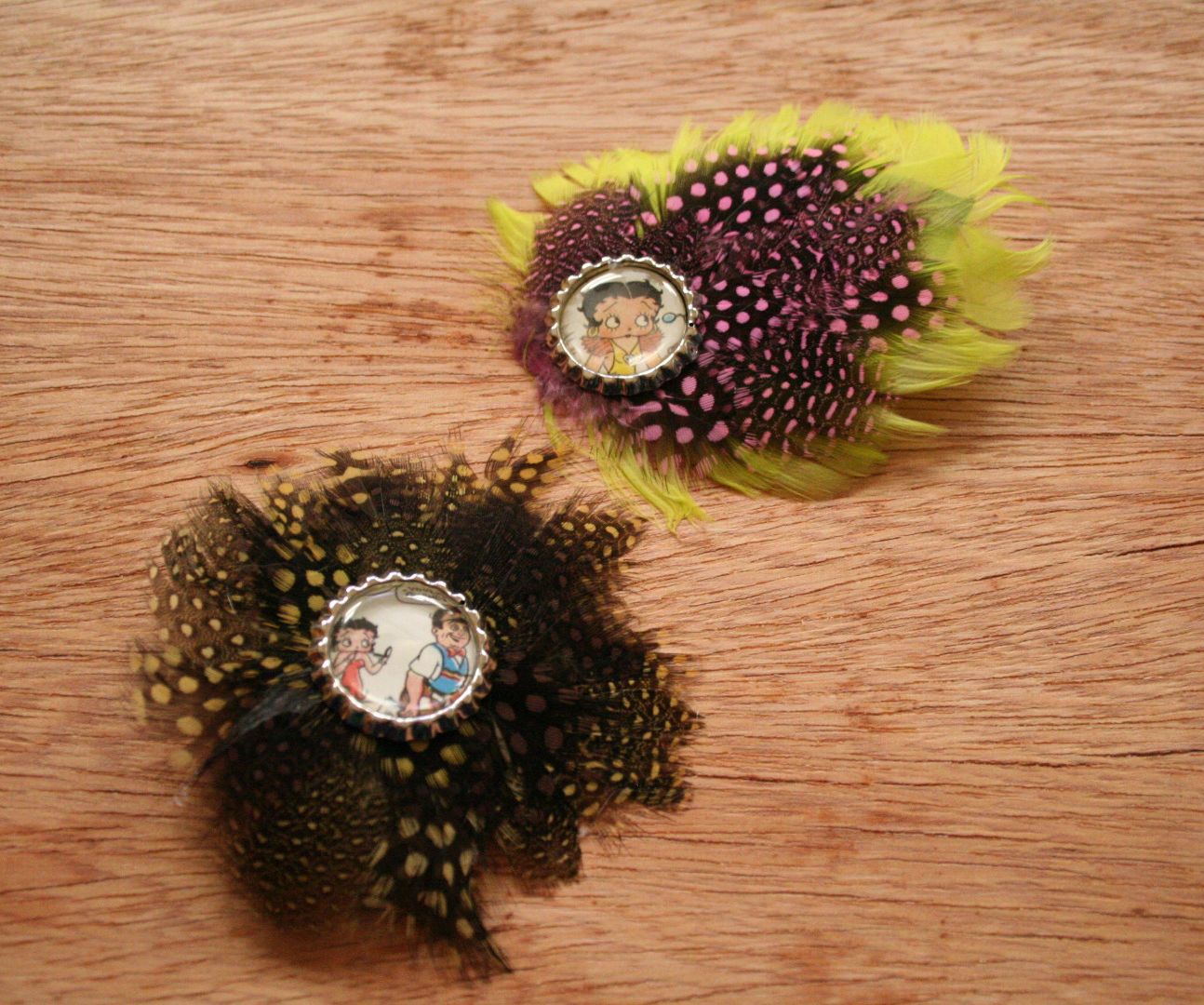Comic Book Hair Brooch