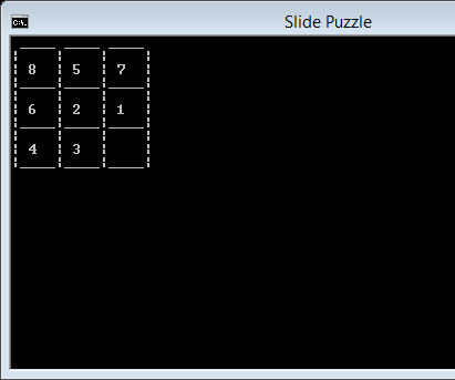 Batch Game: Slide Puzzle