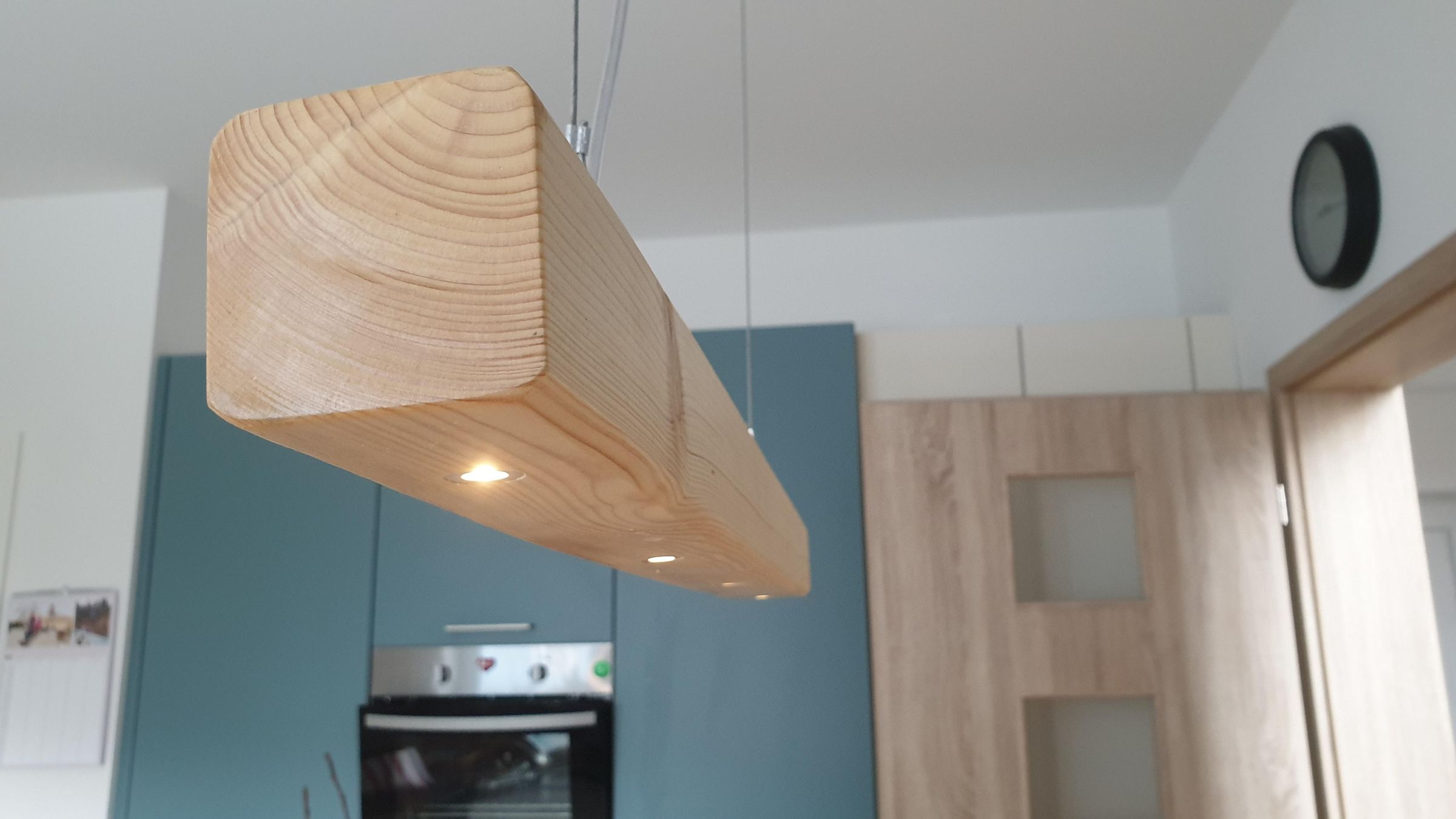 Kitchen Table Lamp Made of Scrap Wood 4 Steps (with Pictures