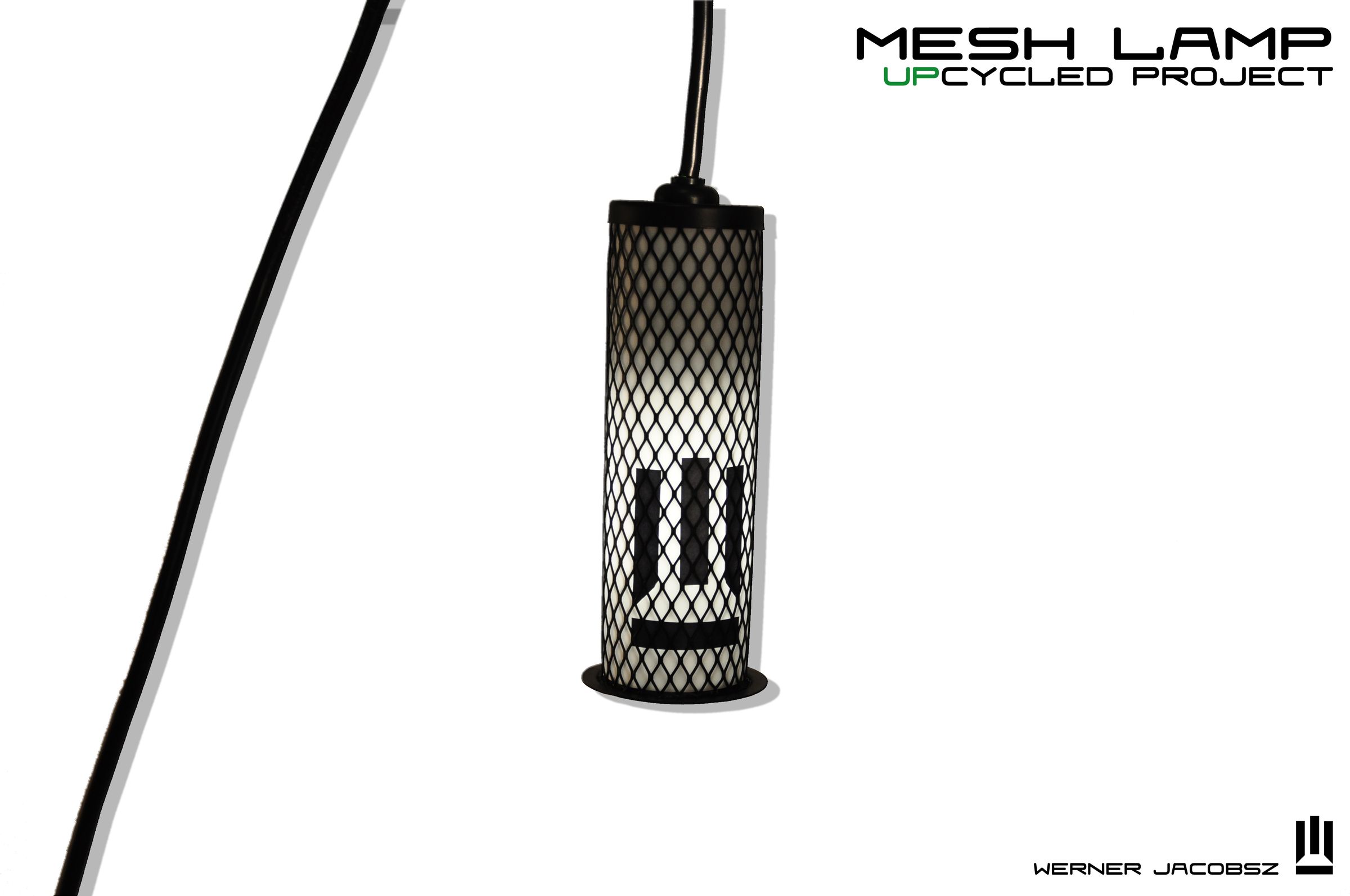 Upcycled Mesh Lamp