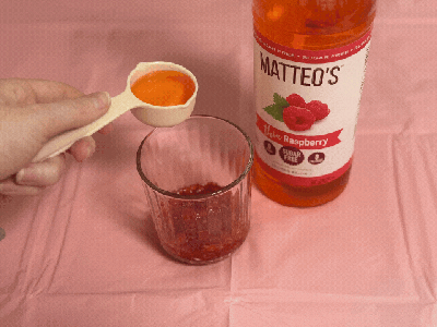 Add Raspberry Syrup