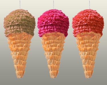   Hand Made Ice Cream Pinata for Your Ice Cream Party