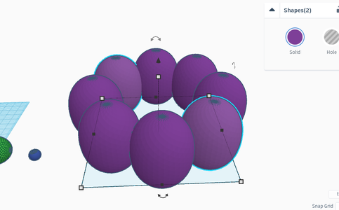 Creating the First Layer of the Grapes