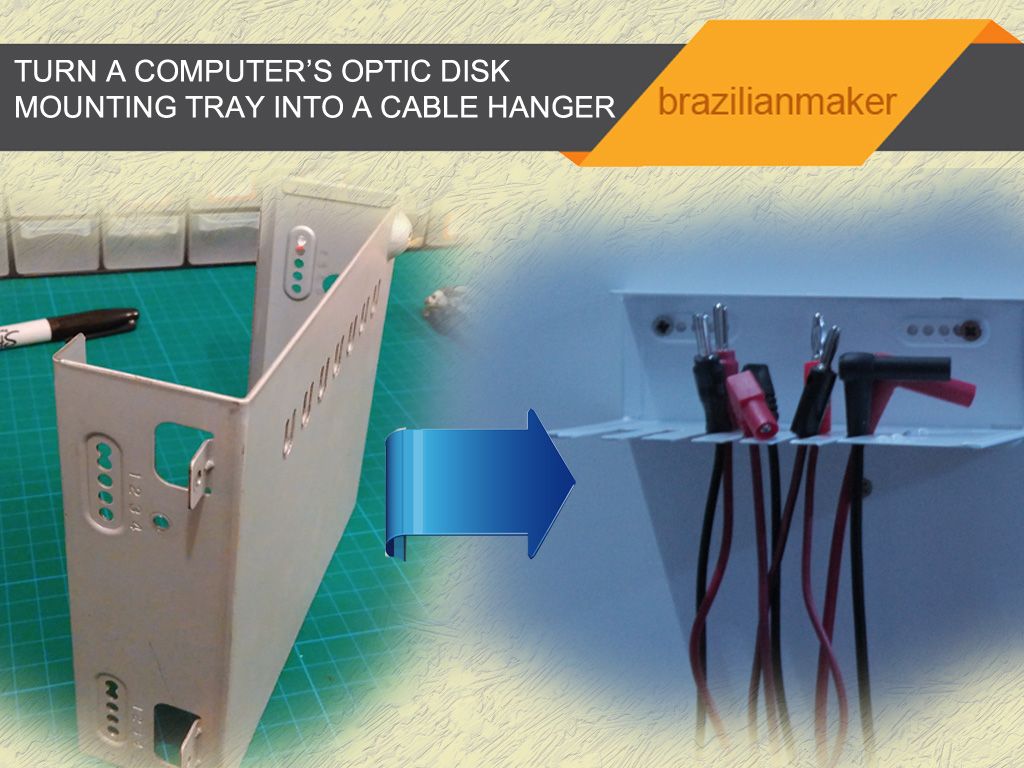 Turn Your Optic Disc Reader Tray Into a Cable Hanger