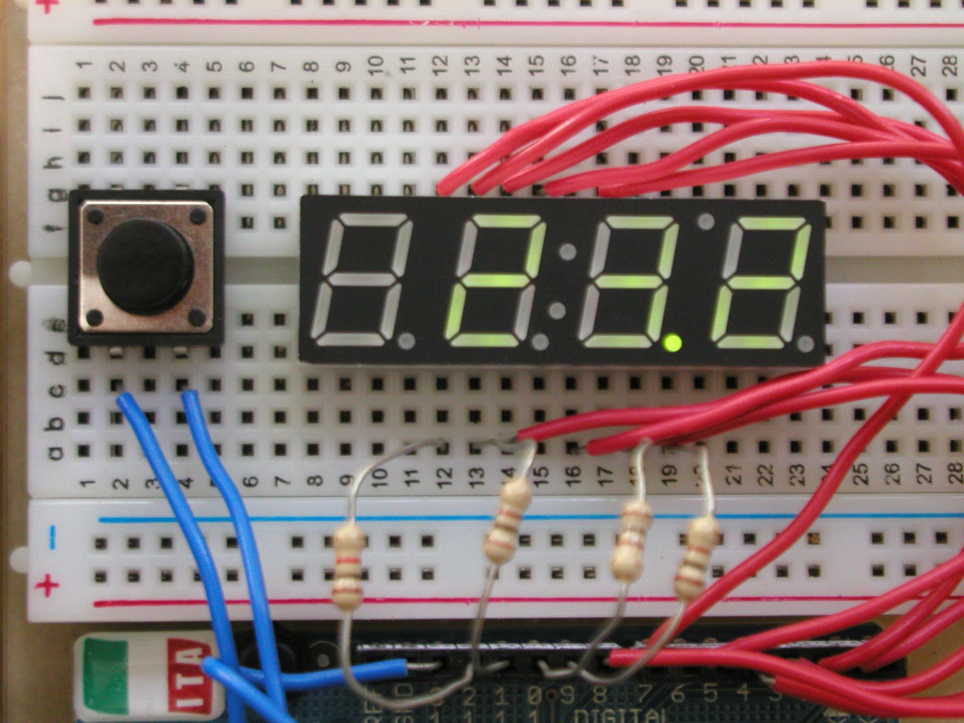 4-Digit 7-Segment LED Display + Arduino : 3 Steps - Instructables