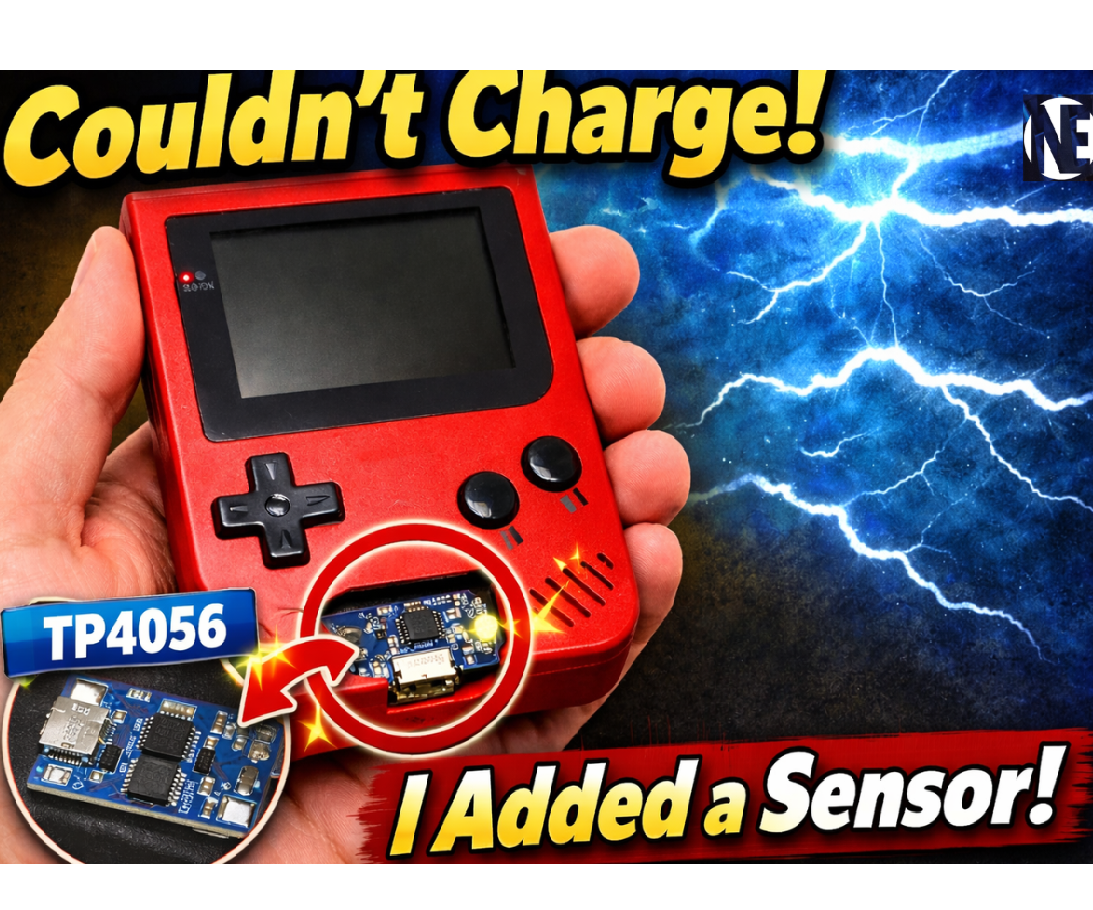 This Game Boy Couldn’t Charge… Until I Added a Sensor