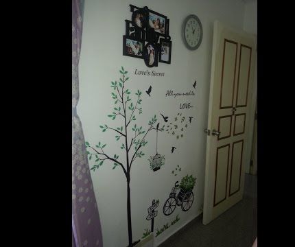 DIY Wall Design With Wallpaper Stickers