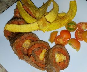 Delicious Skirt Steak Stuffed With Sausage and Gouda Cheese