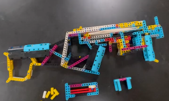 Lego Rubber Band Brick Rifle