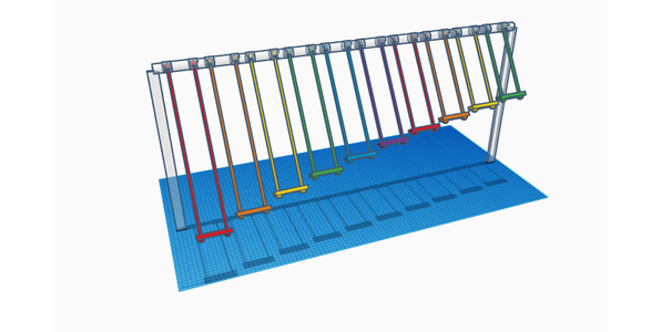 Make a Rainbow Pendulum Snake With Tinkercad.