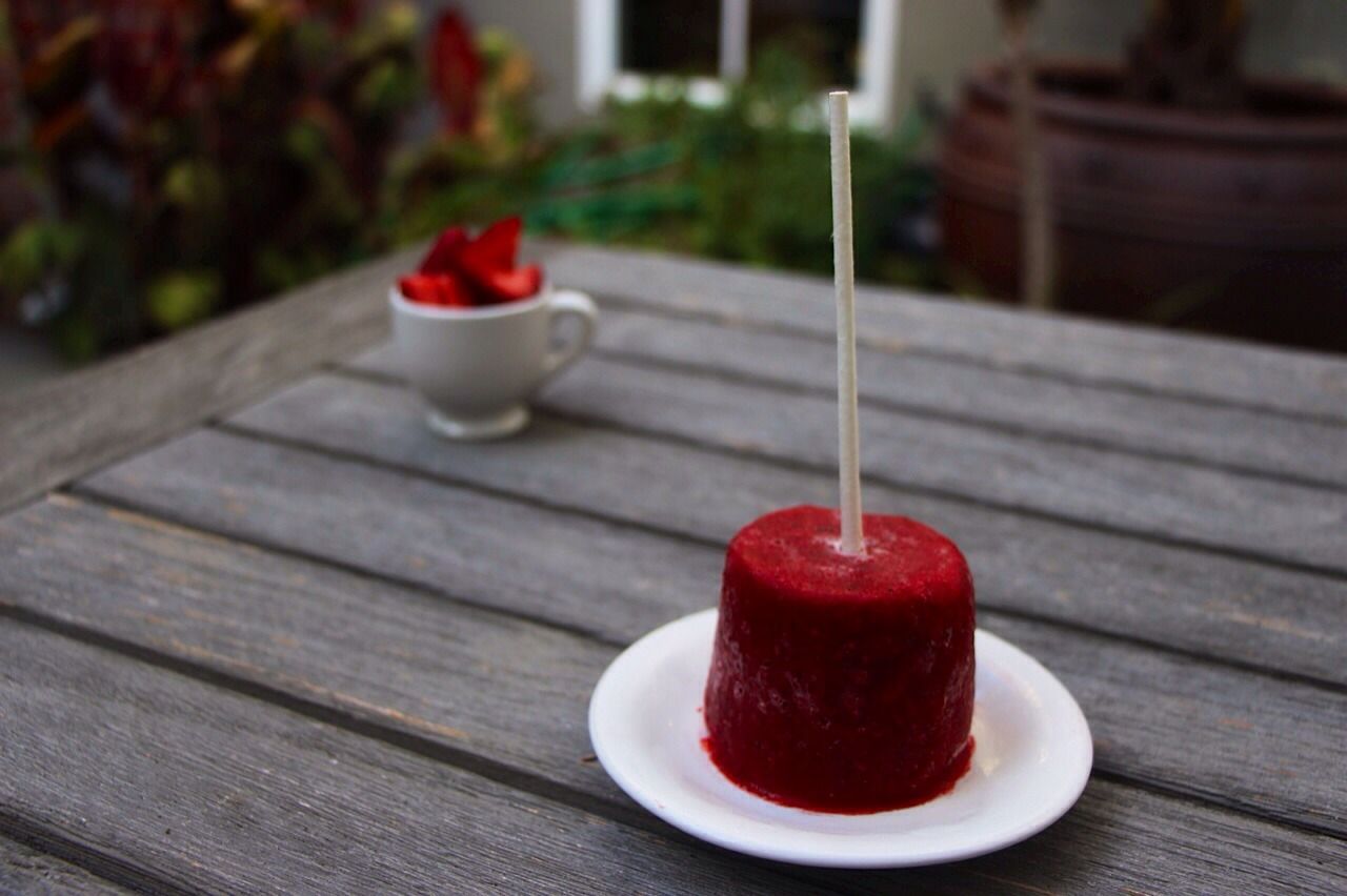 Strawberry Basil Popsicles