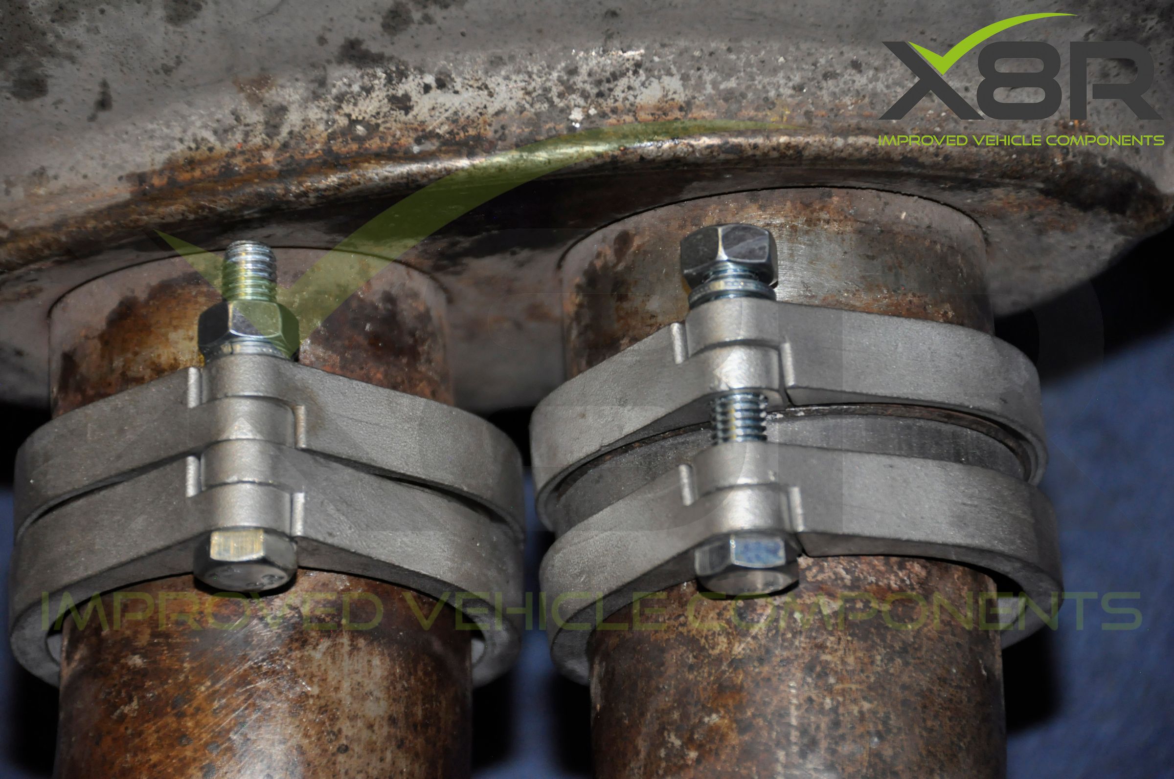 BMW E46 M3 Exhaust Muffler Back Box Flange Rusted Corroded Flanges