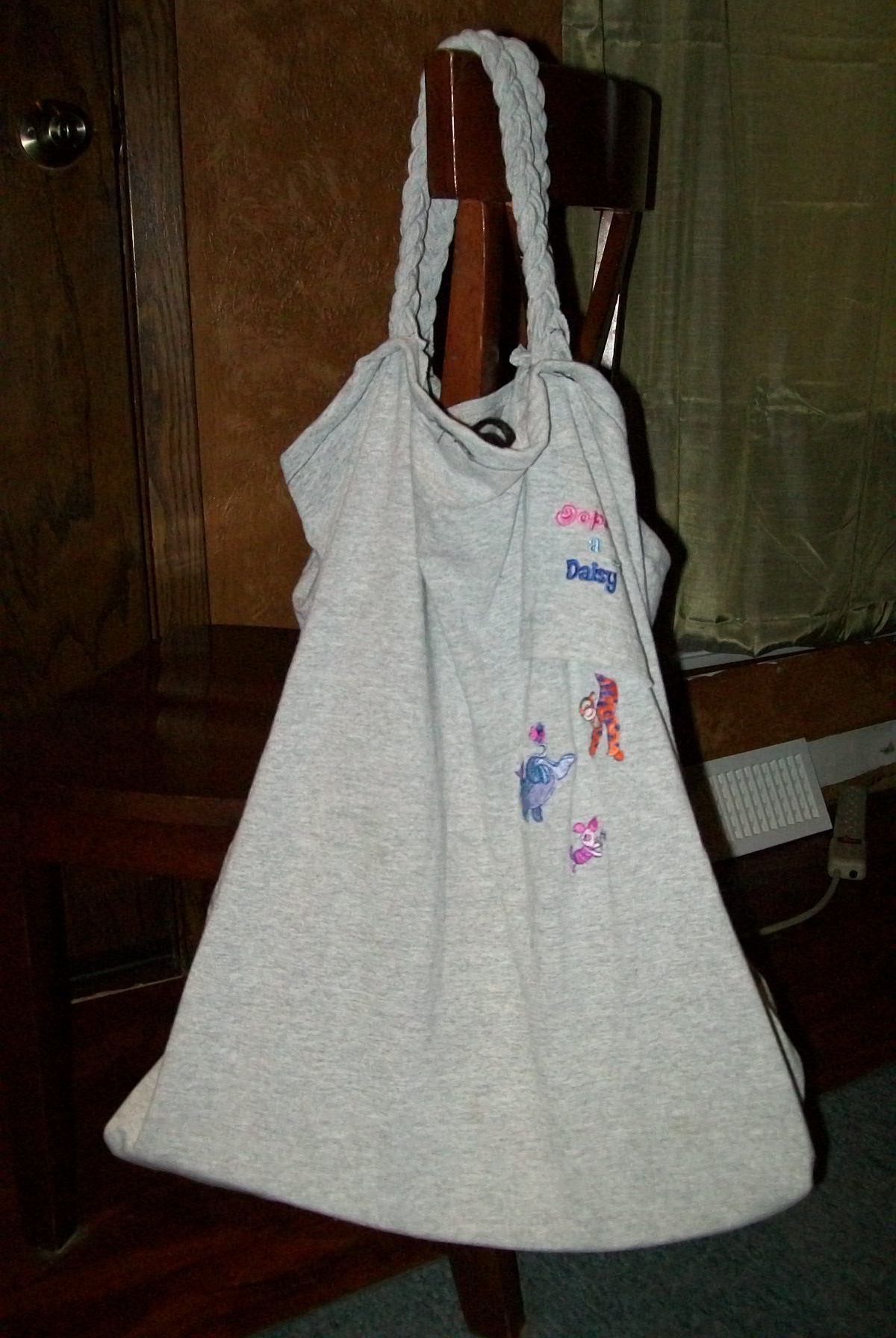Recycled T-Shirt Grocery Bag