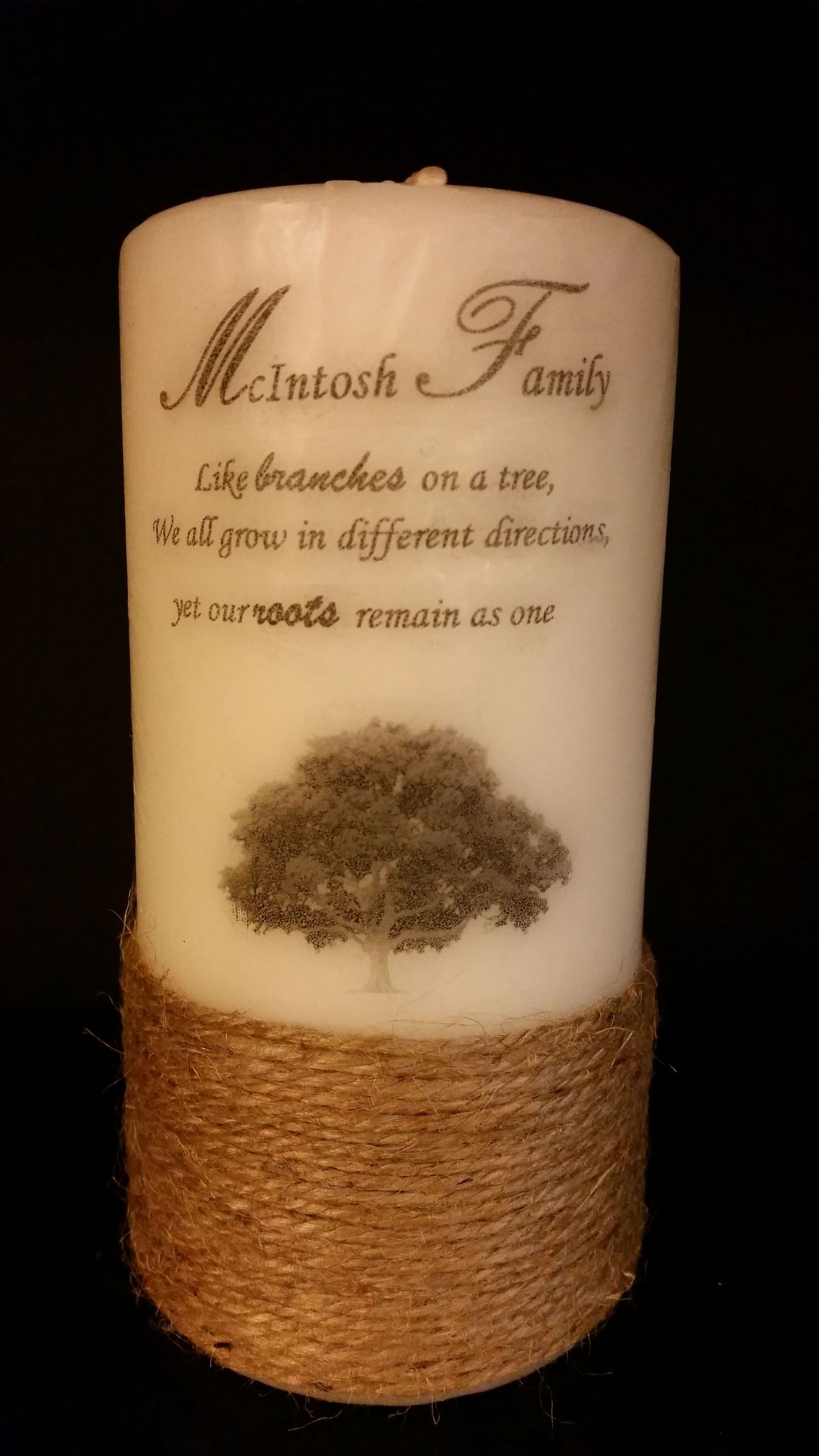 Personalized Candle 