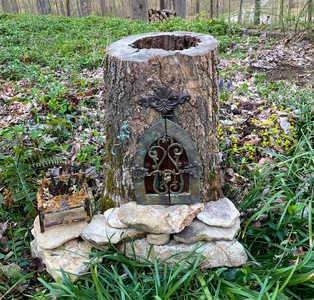 Attach Door to Log and Add Embellishments