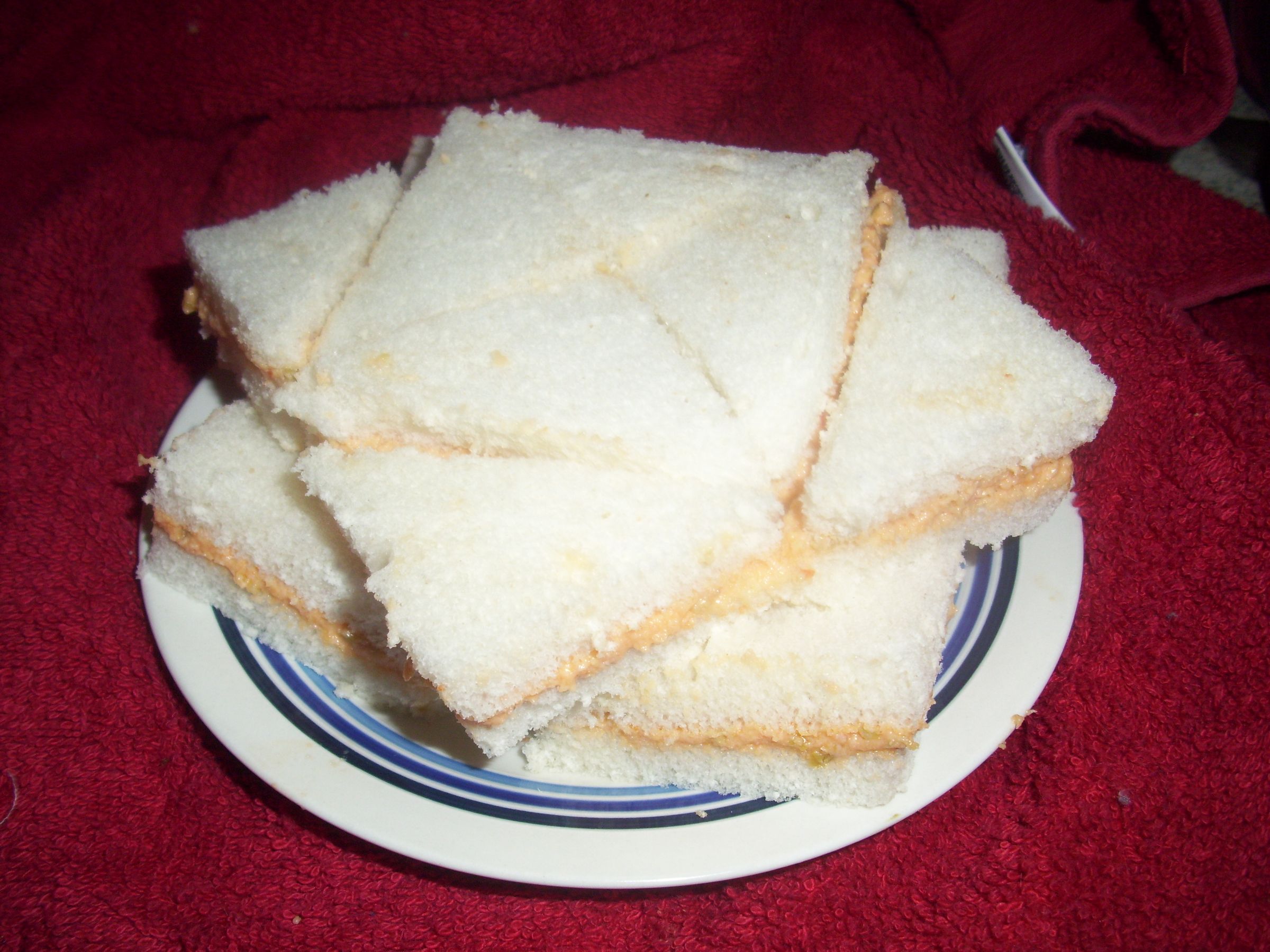 Fancy Spam Appetizer Sandwiches