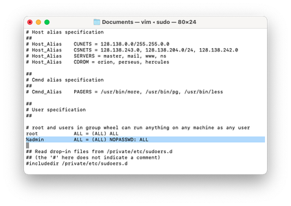 Disable Password Authentication for Sudo Commands