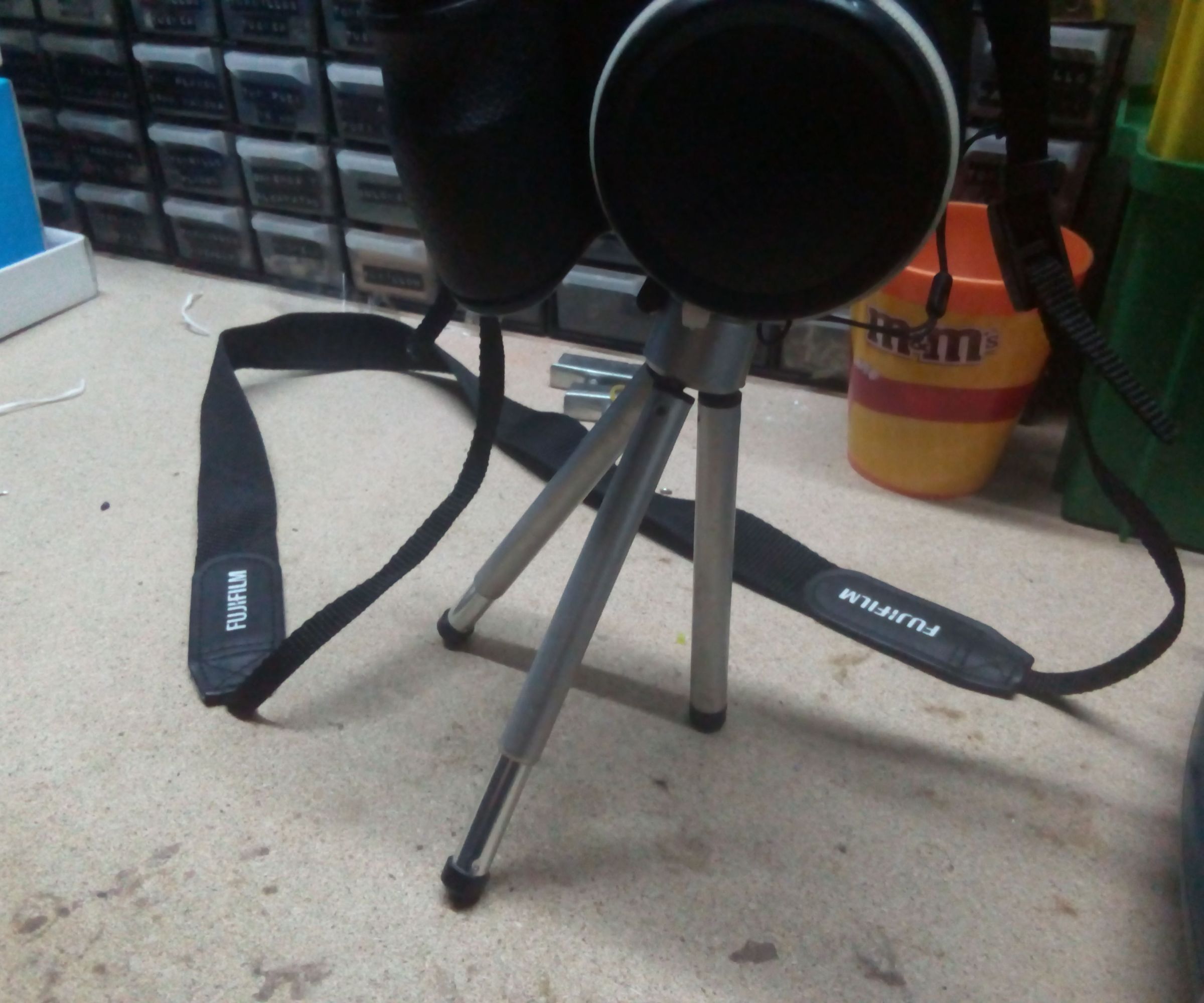 Redneck recycling and fix for free loosy tripod legs