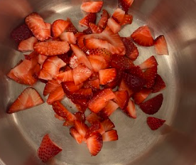Making the Strawberry "Marinara" Sauce