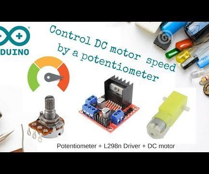 Control DC Motor Speed Using Potentiometer + L298n + Arduino