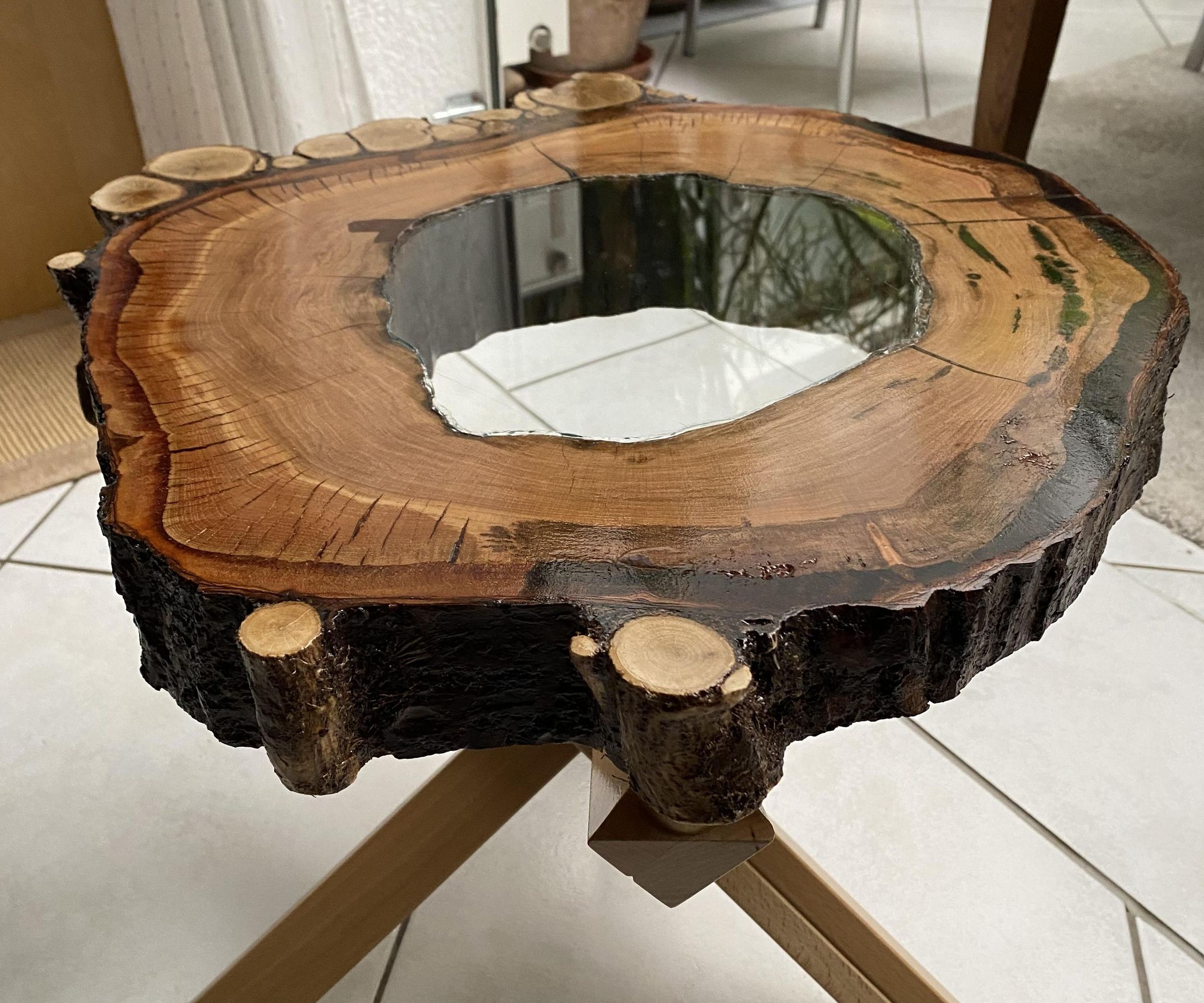 2 - Ancient Hollow Cherry-Tree-Slice Side Table
