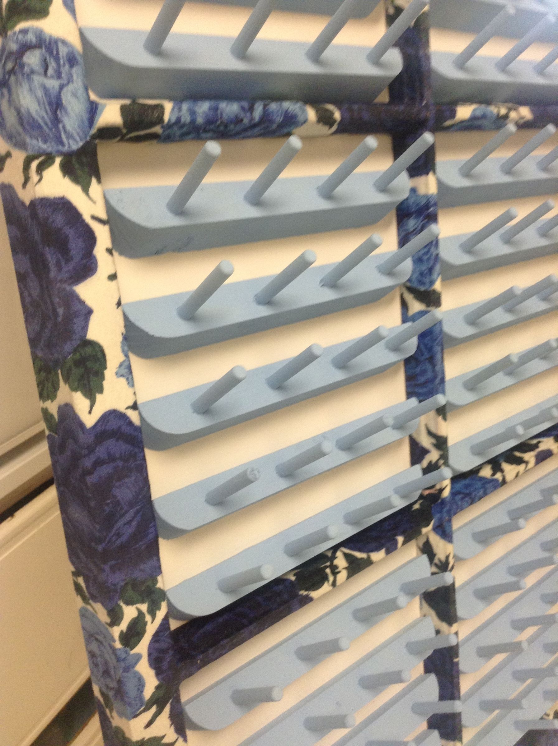 Fabric Covered Window Frame Thread Rack : 9 Steps (with Pictures ...
