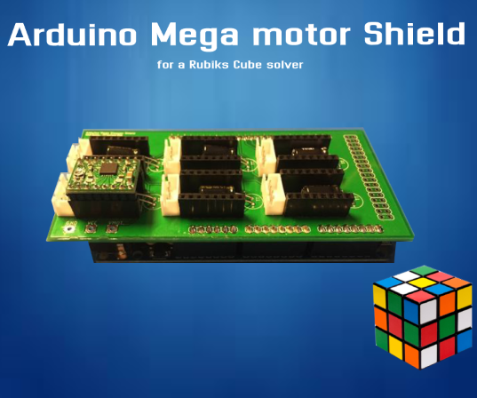 Arduino Mega Stepper Shield for a Rubiks Cube Solver