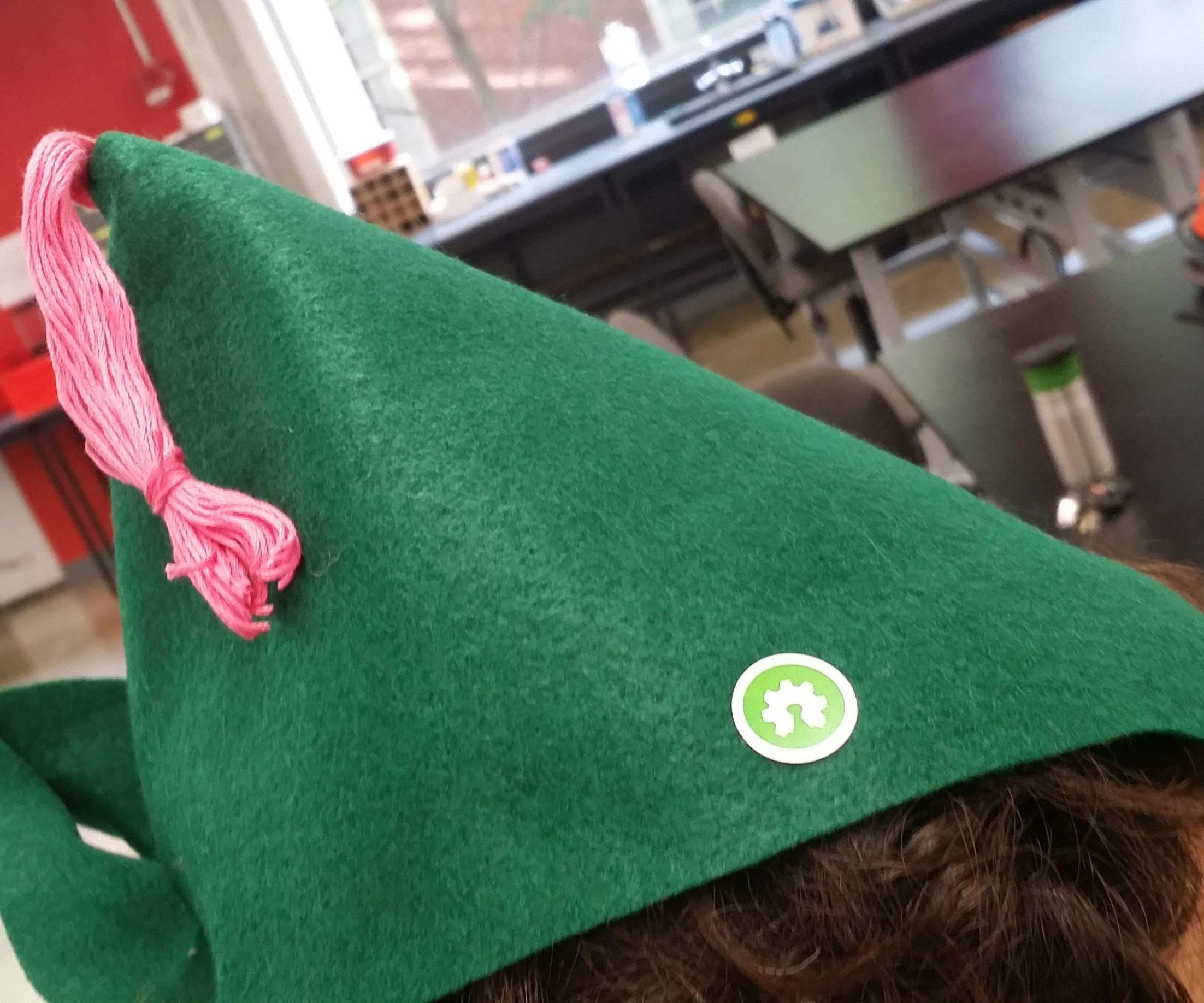 Open Source Green Cool Hat