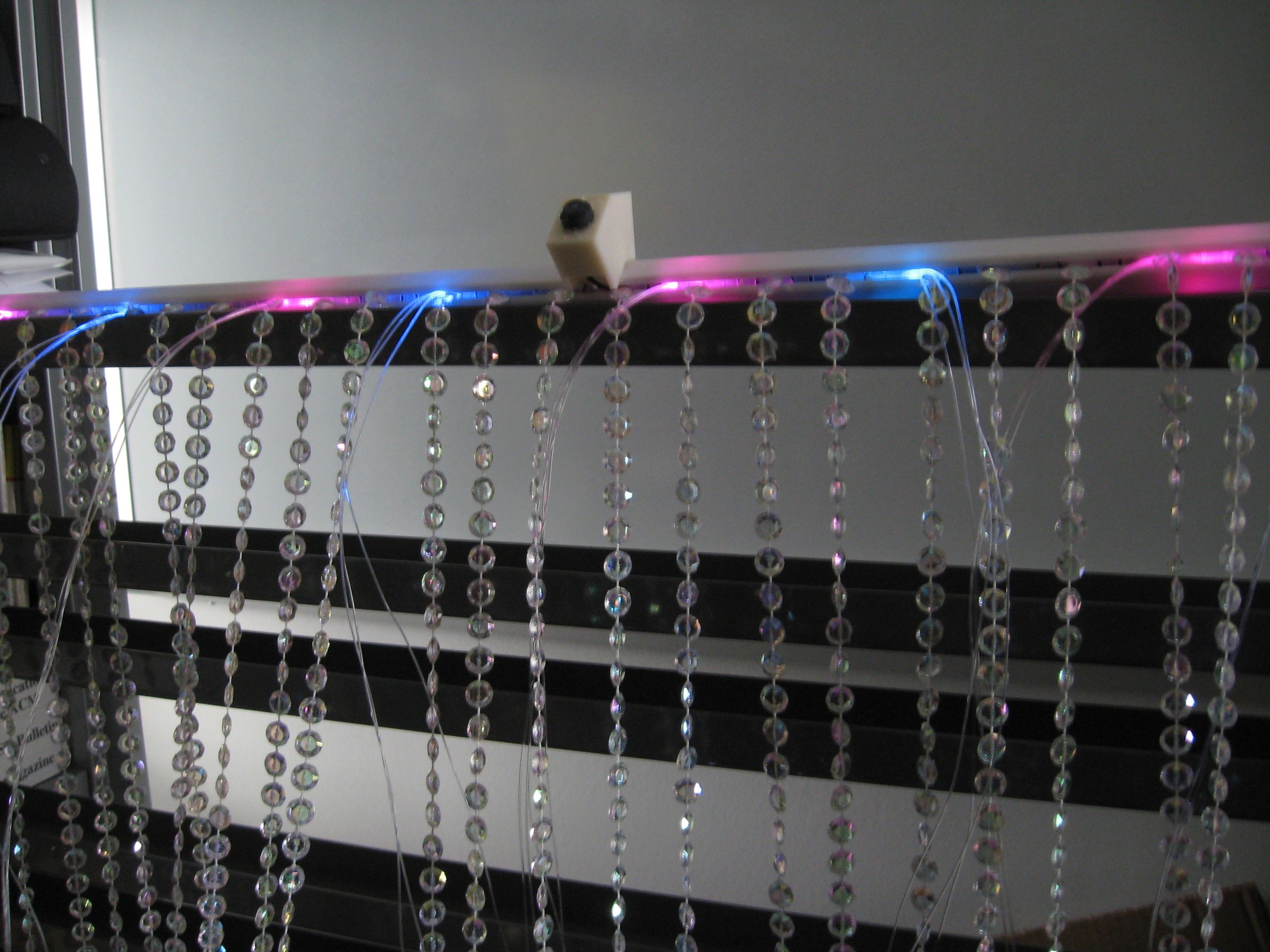 Motion Sensing Beaded Curtain
