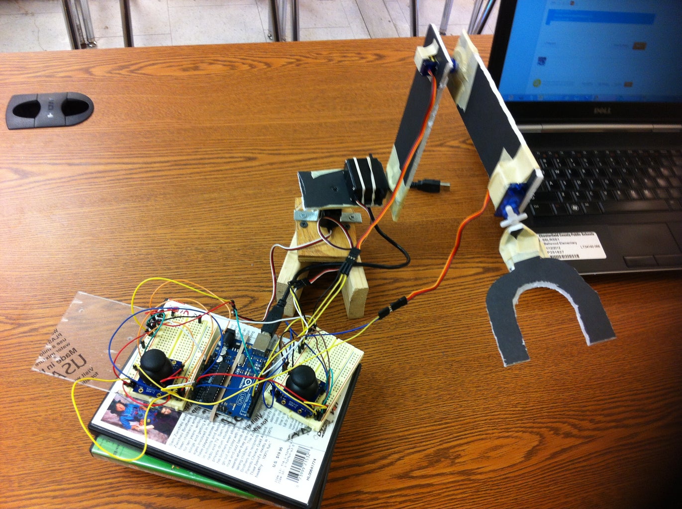 Arduino Robotic Arm 13 Steps with Pictures Circuit Diagram