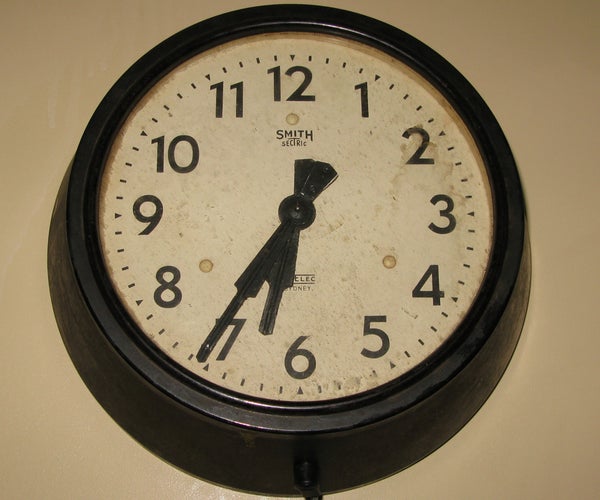 Make an Atom Synchronised Clock From a 1950's Slave Dial