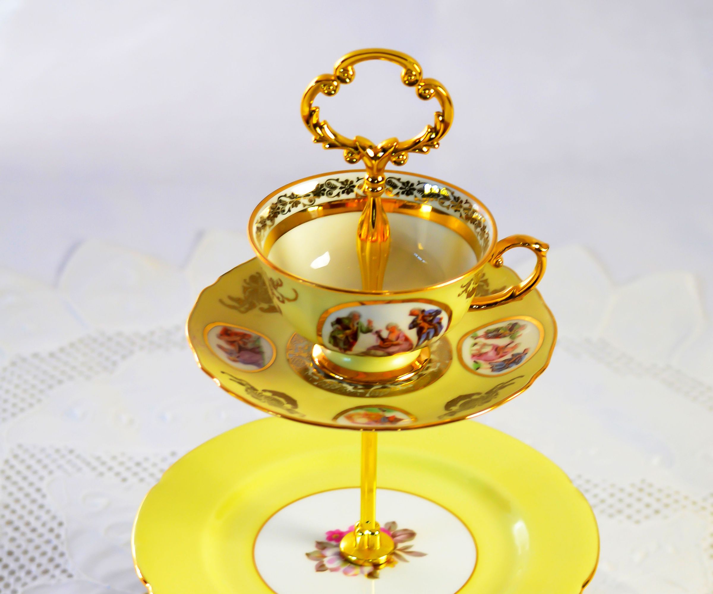 How to Make a 3 Tier Cake Stand Mad Hatter Style