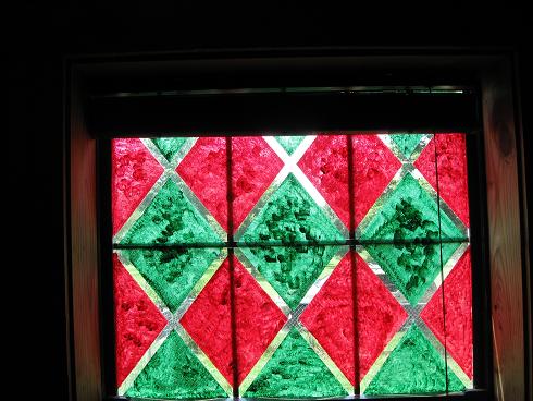 Faux Stained Glass Windows