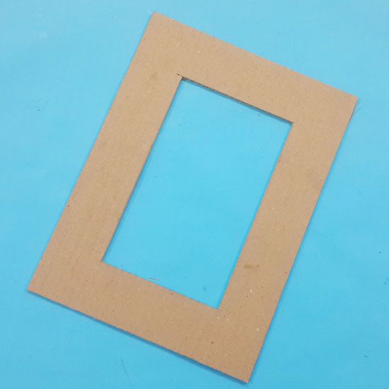 Rectangular Cardboard Frame Homemade Cardboard Picture Frames