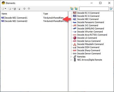In Visuino Set Components