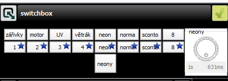 Nastavení Ovládání Switchboxu