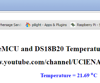 NodeMCU Temp With Webserver