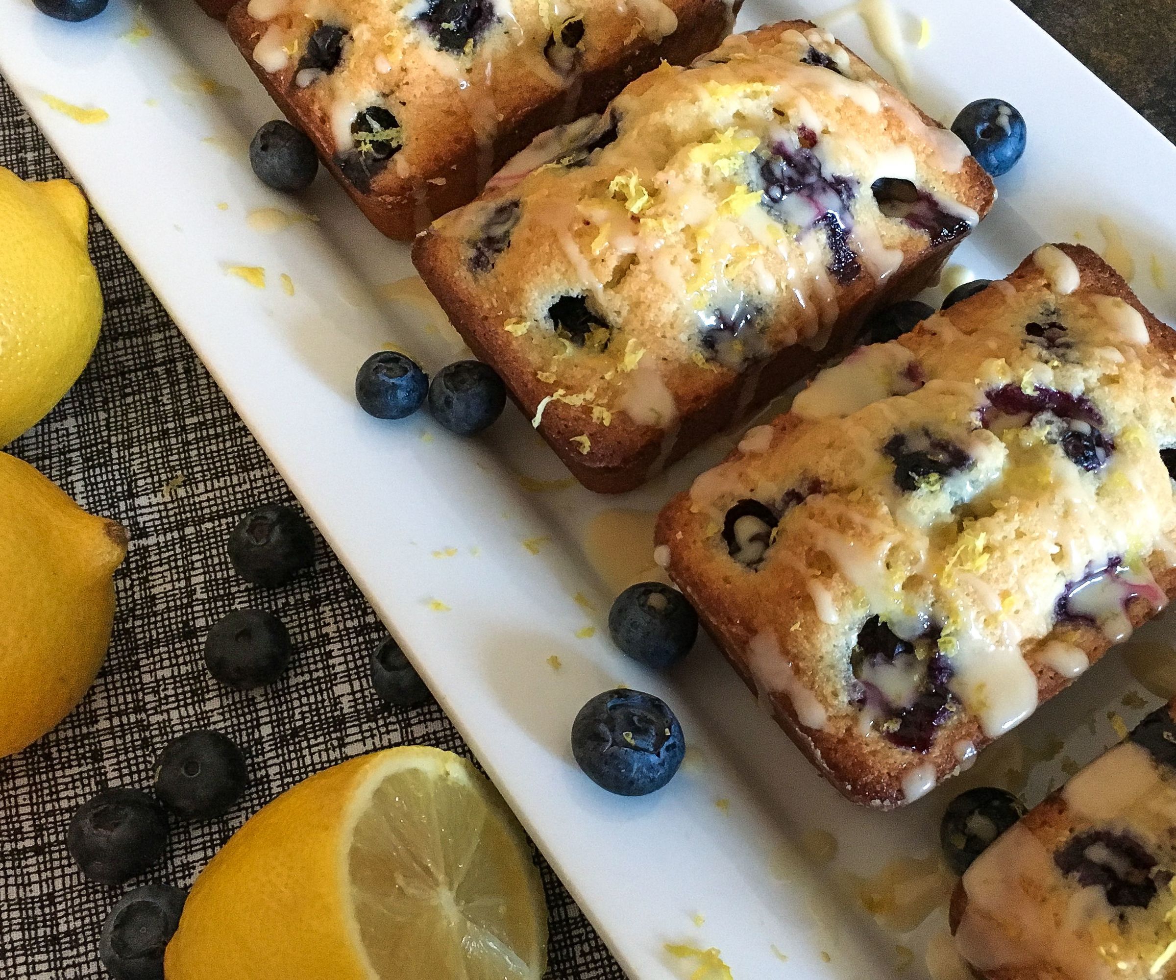 Blueberry Lemon Financiers