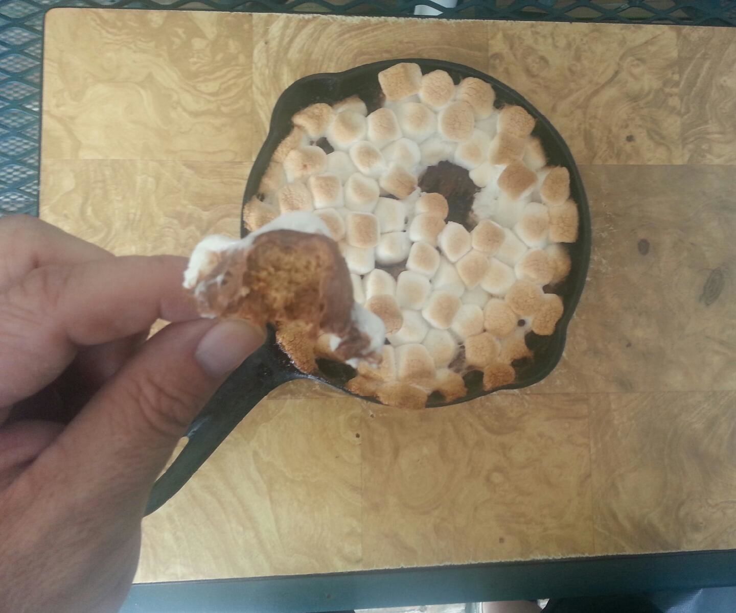 Grilled Peanut Butter Cup S’mores Dip