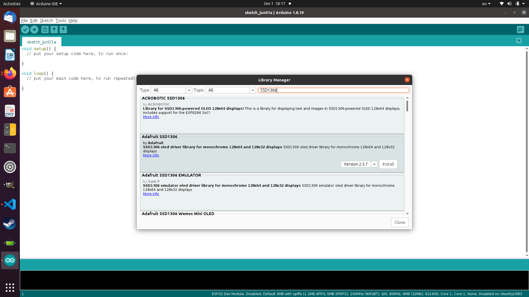 Esp32-Stick+Oled Display: Displaying Connected Network Characteristics ...