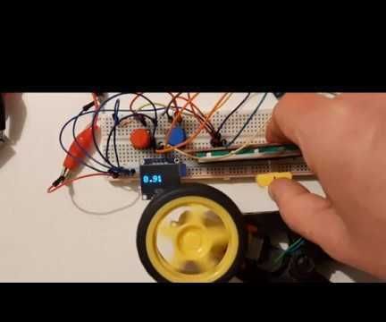 DC Motor Smooth Start, Speed  and Direction Using a Potentiometer, OLED Display & Buttons