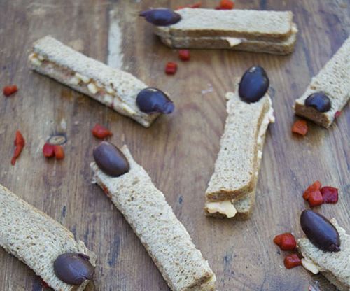 Creepy Finger Sandwiches