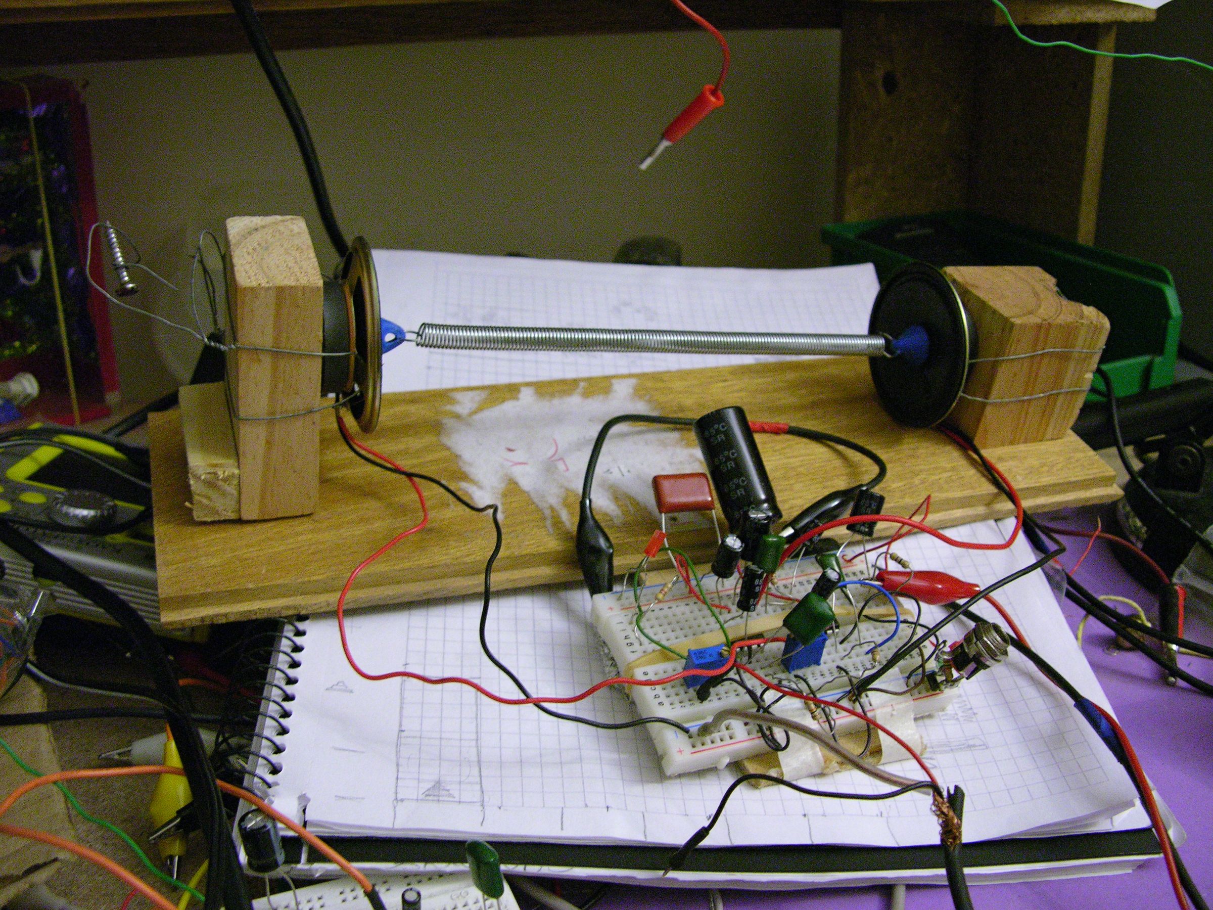 Spring Reverb Experiment With Sugru and LM386s