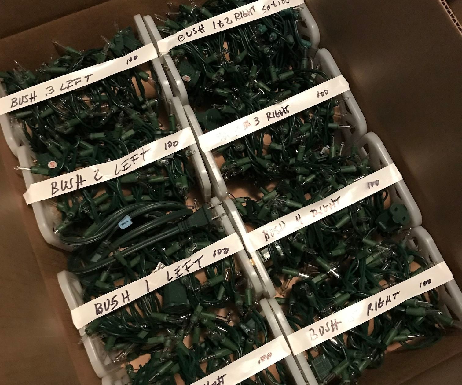 Christmas Lights Storage